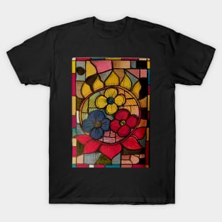 Three Jewel Lotus Mandala T-Shirt